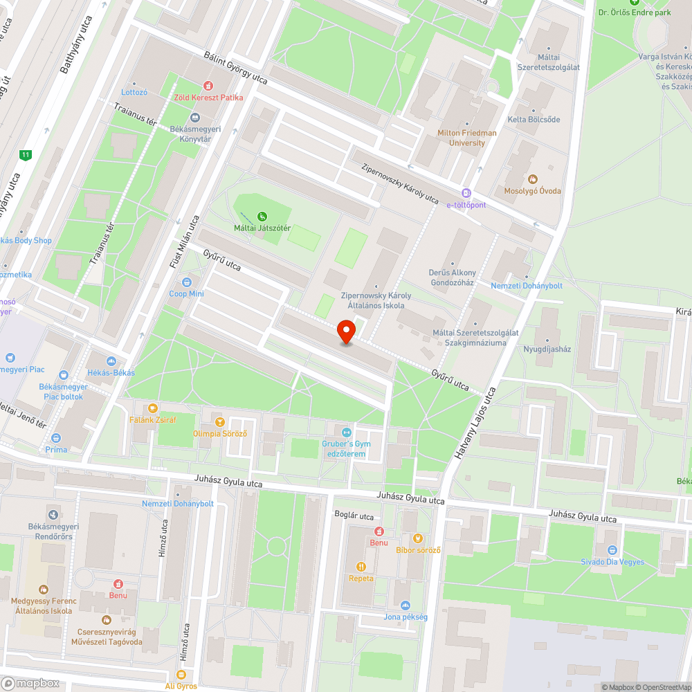 Elhagyott autók bejelentés helye