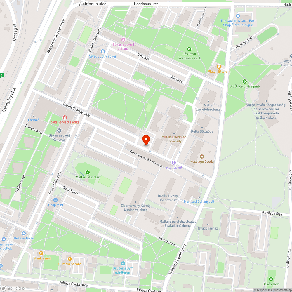 Elhagyott autók a Bálint György utcában bejelentés helye