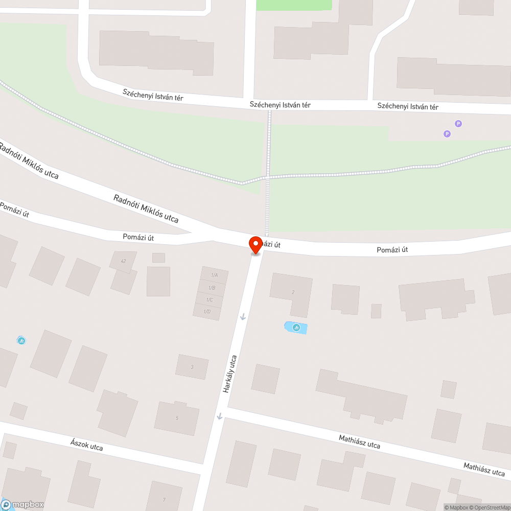 Megdőlt tábla bejelentés helye