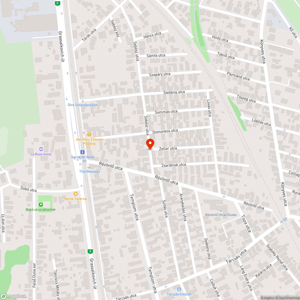 Elhanyagolt járdaszakasz - XXIII. kerület Sebész - Zeller sarok bejelentés helye