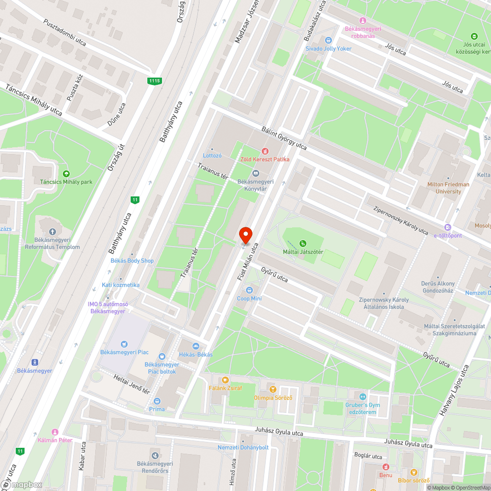 Elhagyott autók bejelentés helye