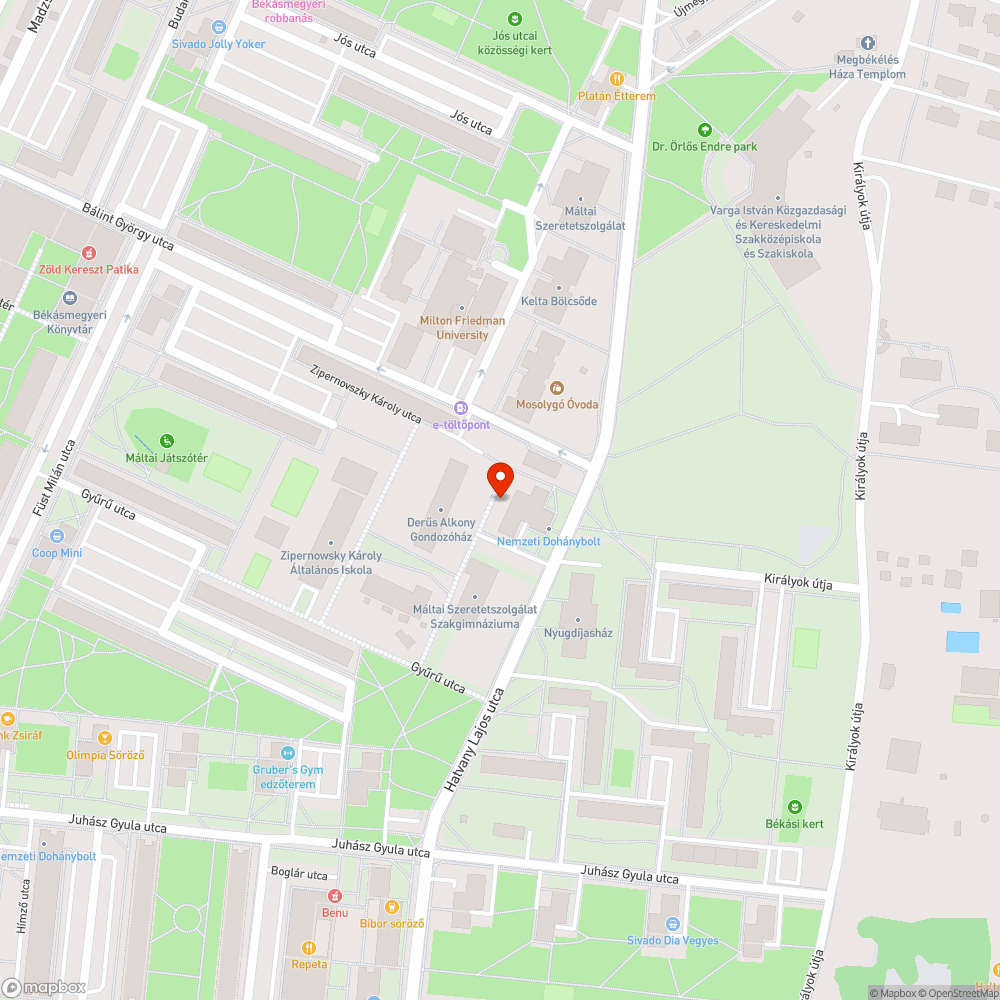 Zöldhulladék bejelentés helye