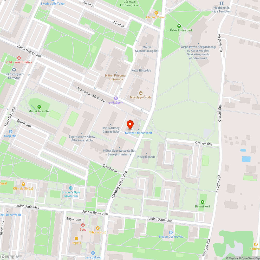 Sötét parkoló bejelentés helye