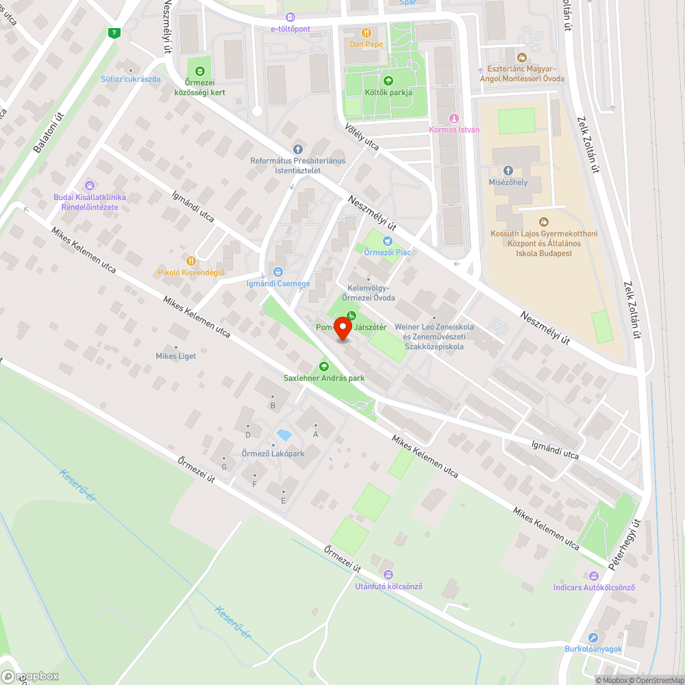 Elhagyott autó bejelentés helye