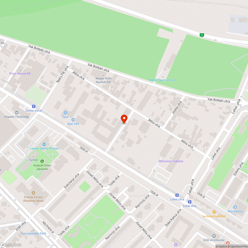 Szeméthalom XIX Földváry u 1 bejelentés helye