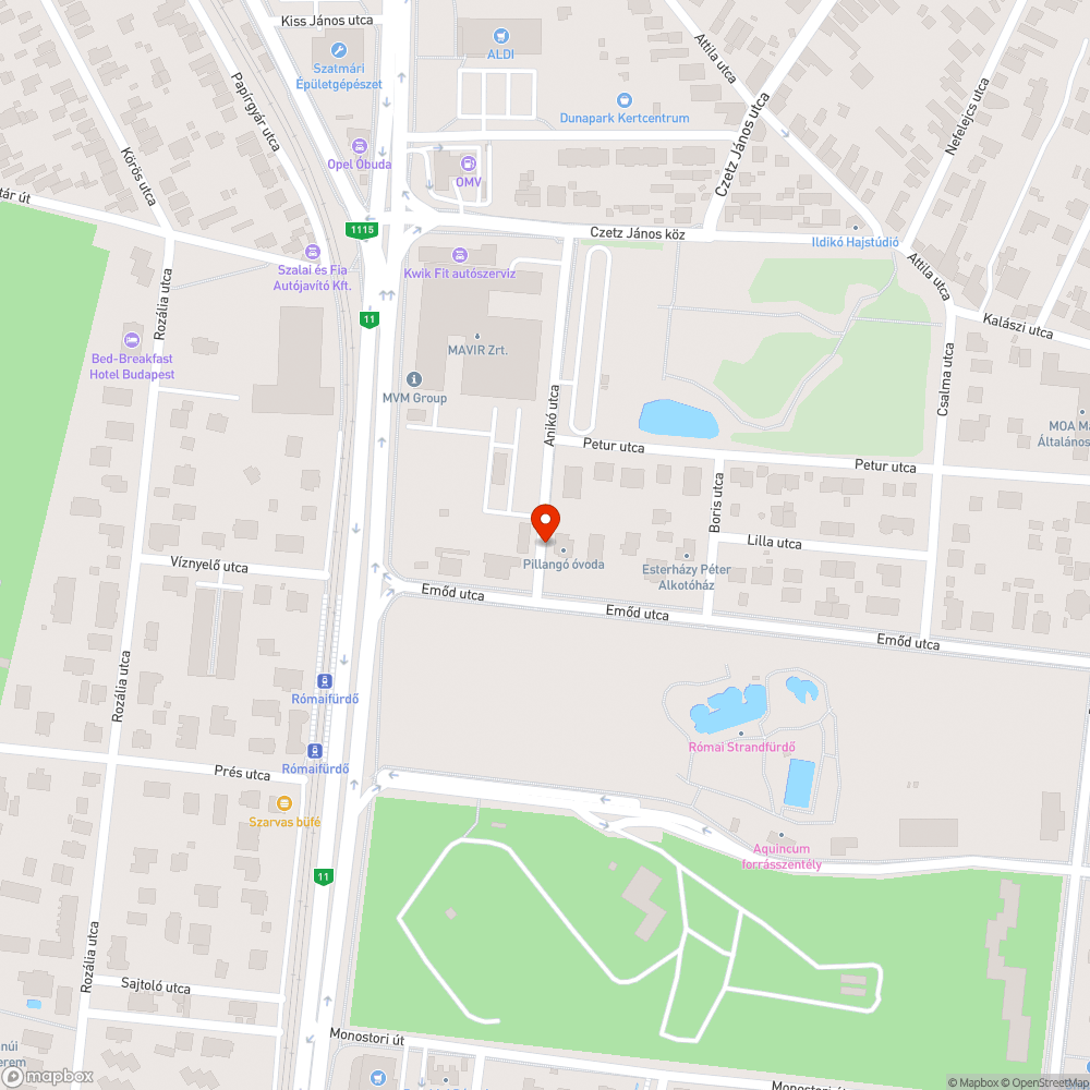 Elhagyott lakókocsi bejelentés helye