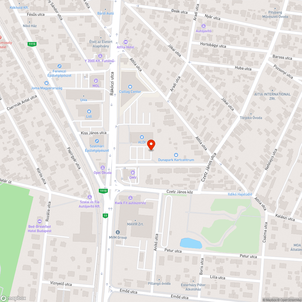 Elhagyott tehergépjármű bejelentés helye