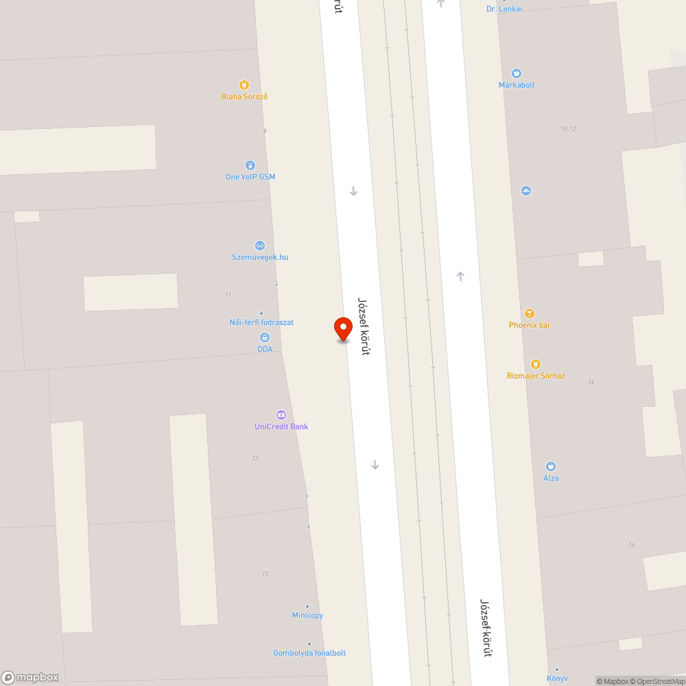 Egy szomorú József körúti pad vagyok bejelentés helye