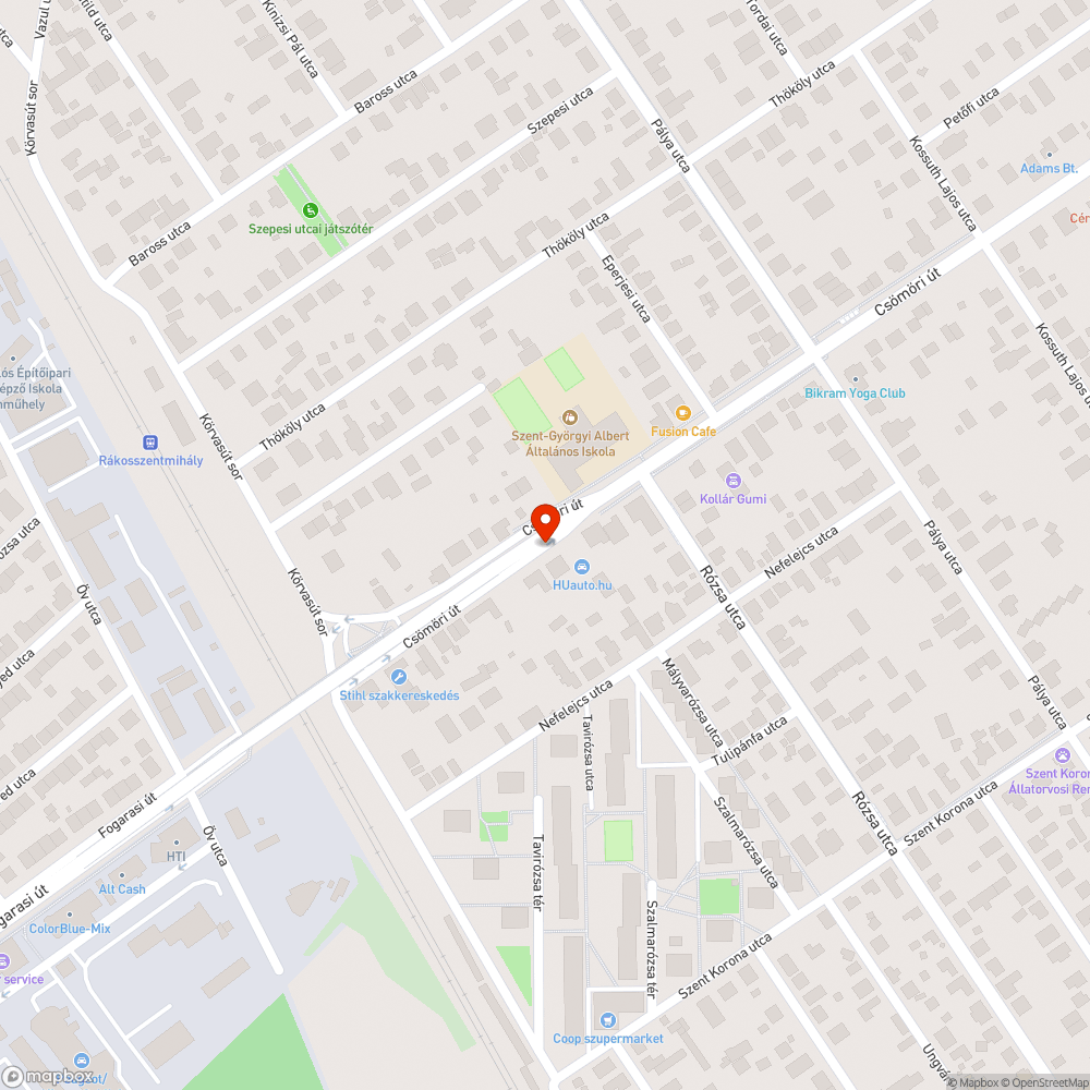 Elhagyott autók bejelentés helye