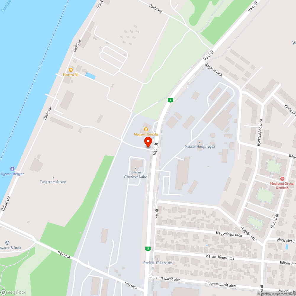 Főv. Vízművek kerítése bejelentés helye