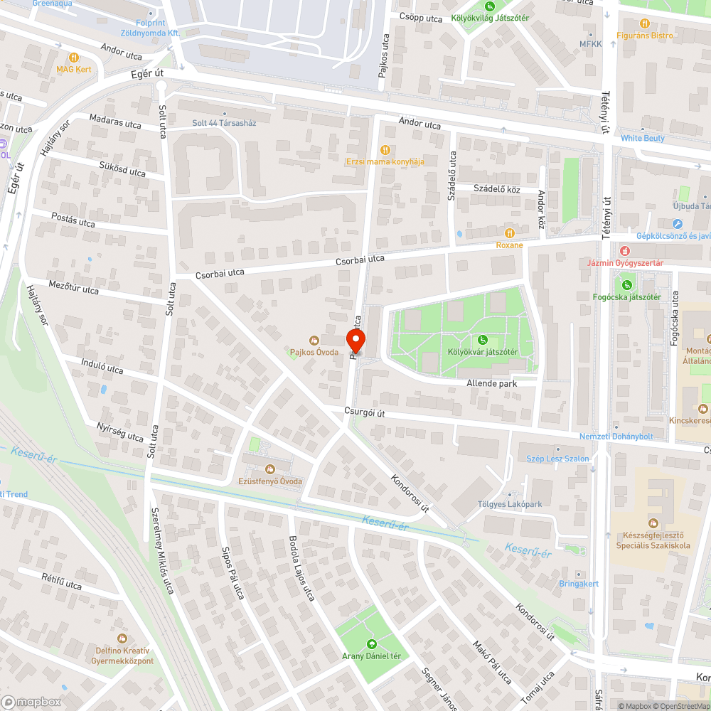 Elrozsdásodott szemetes bejelentés helye