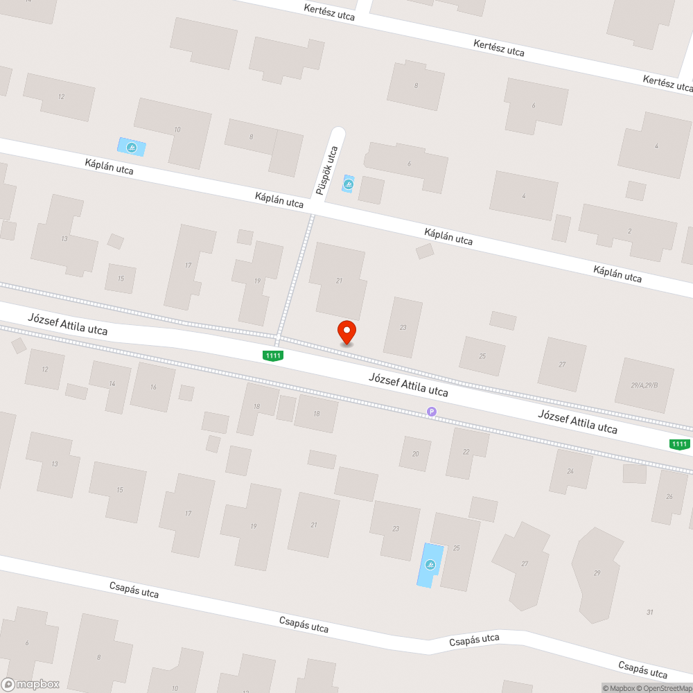 Növényzet által takart tábla bejelentés helye