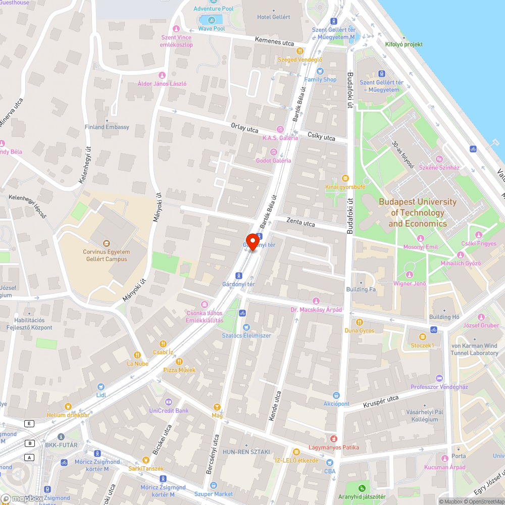 Graffiti bejelentés helye