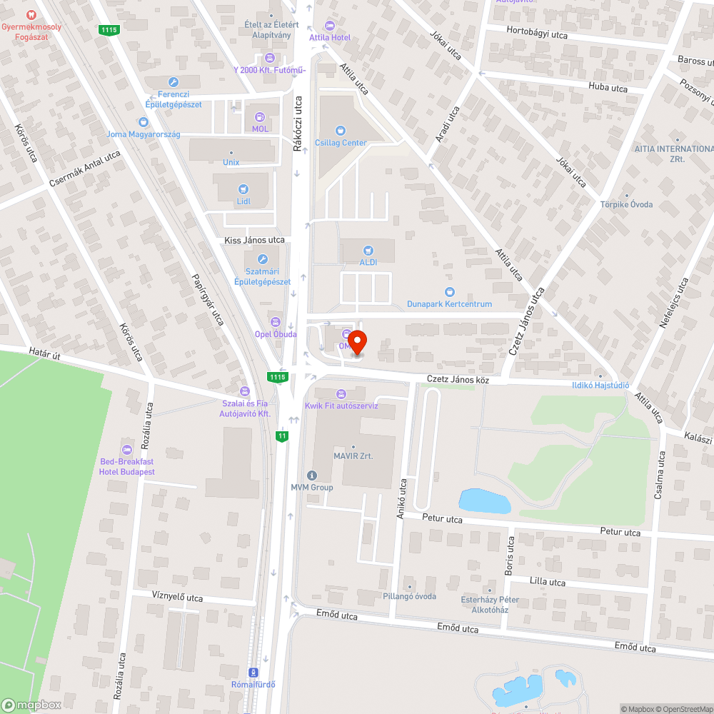 Szétesett ajtó bejelentés helye