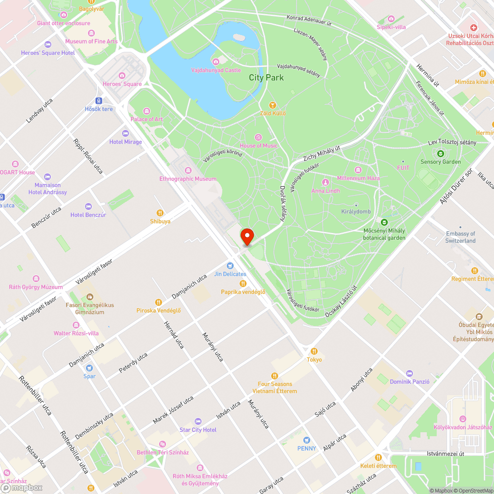 Nincs közvilágítás a Dvorák sétányon bejelentés helye