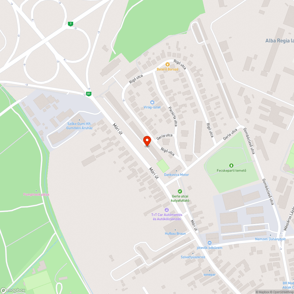 Parkolók kialakítása és modernizálása bejelentés helye