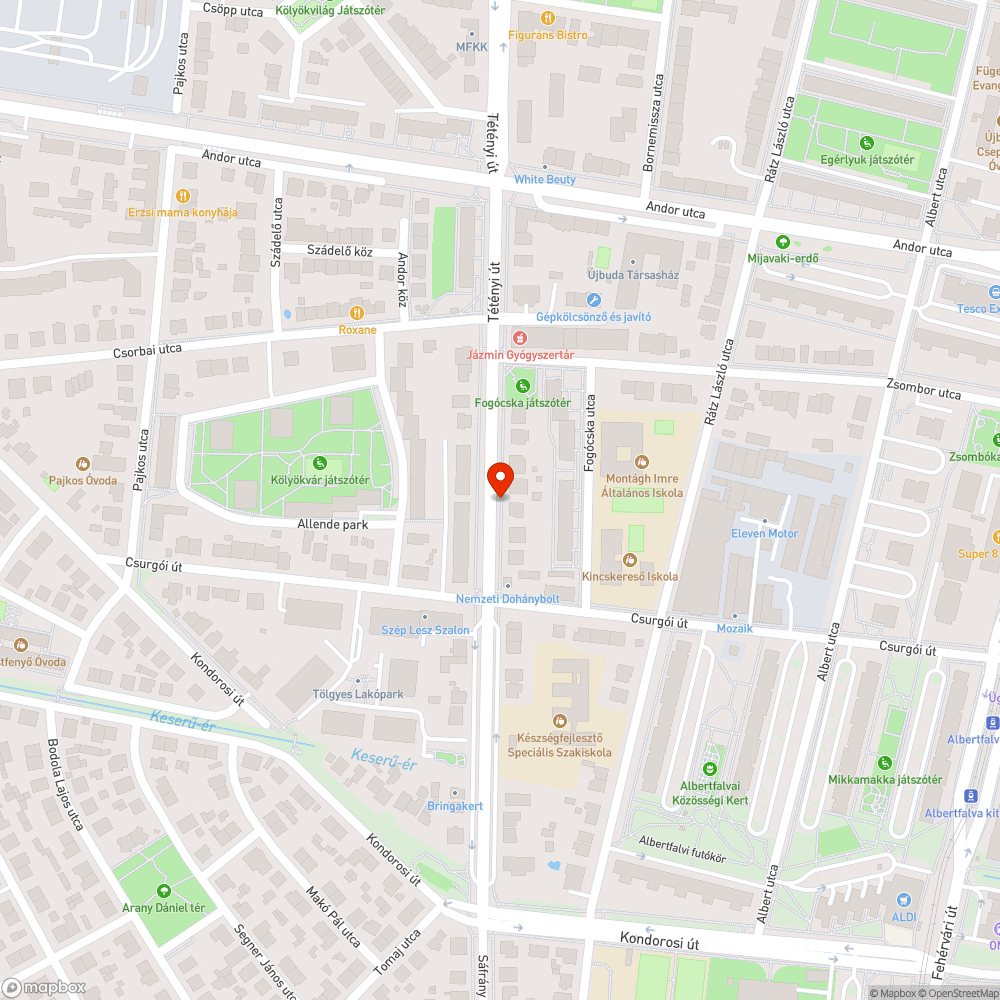 Magára hagyott ideiglenes buszsáv bejelentés helye