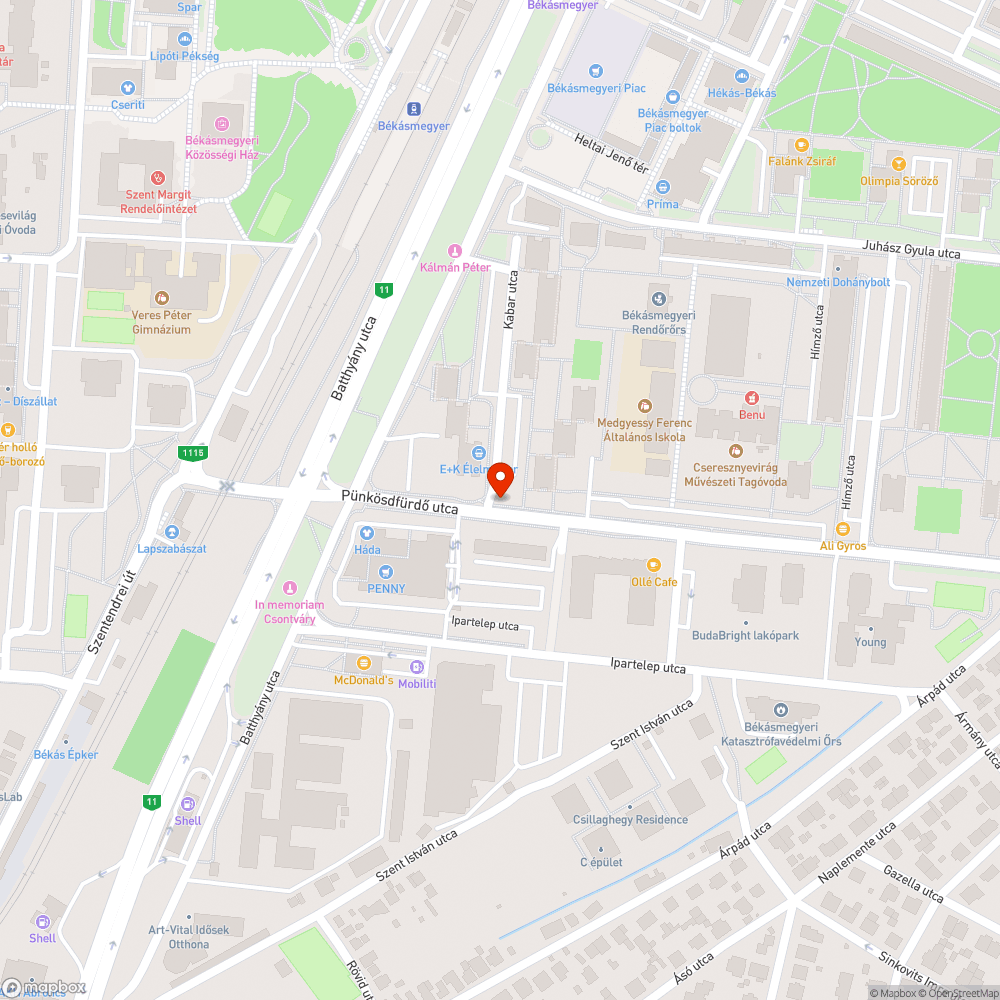 Oszlop tartó korong bejelentés helye