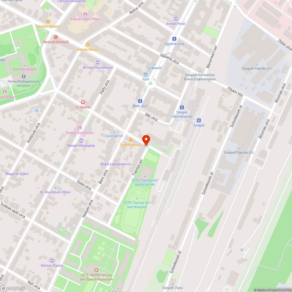 Megsérült korlátsor bejelentés helye