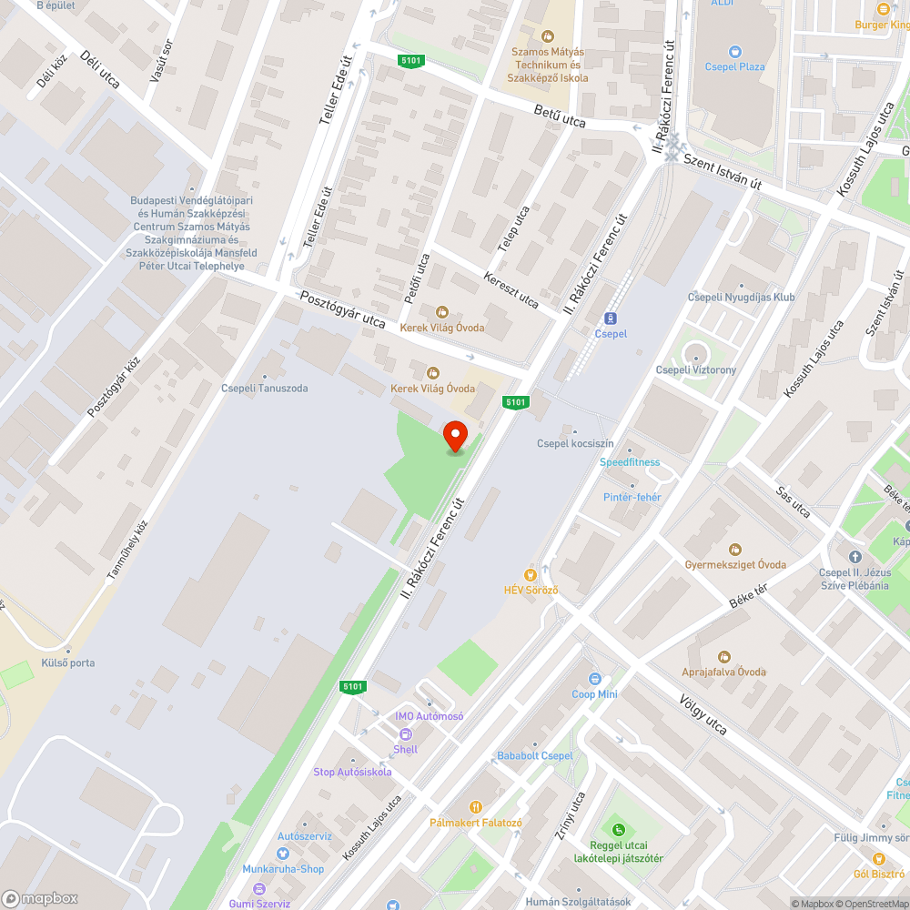 Kidöntött poller bejelentés helye