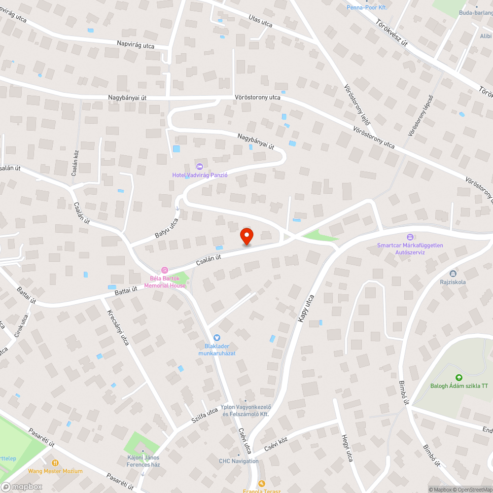 Járdára vezetett csapadékvíz bejelentés helye