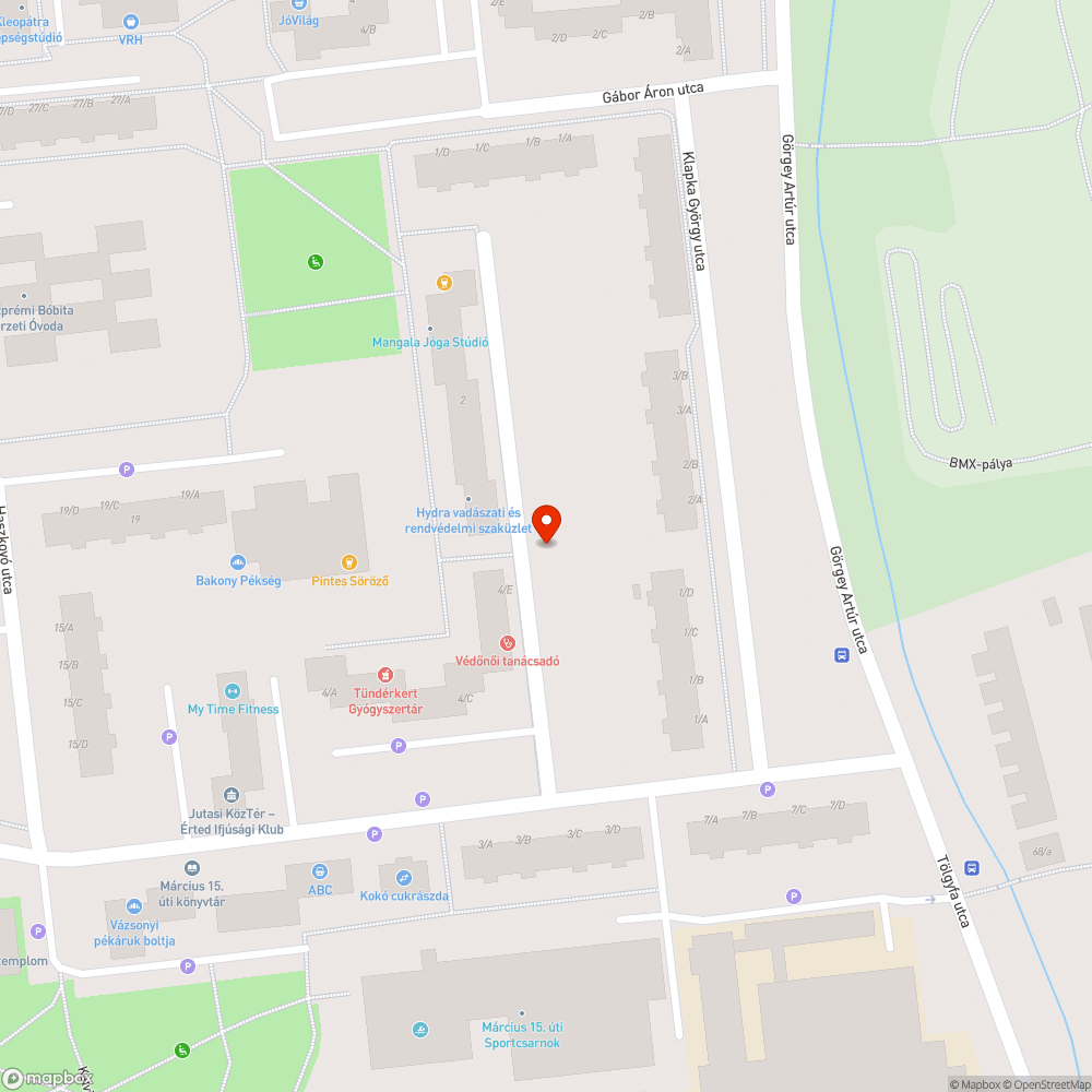 Illegális szemét bejelentés helye