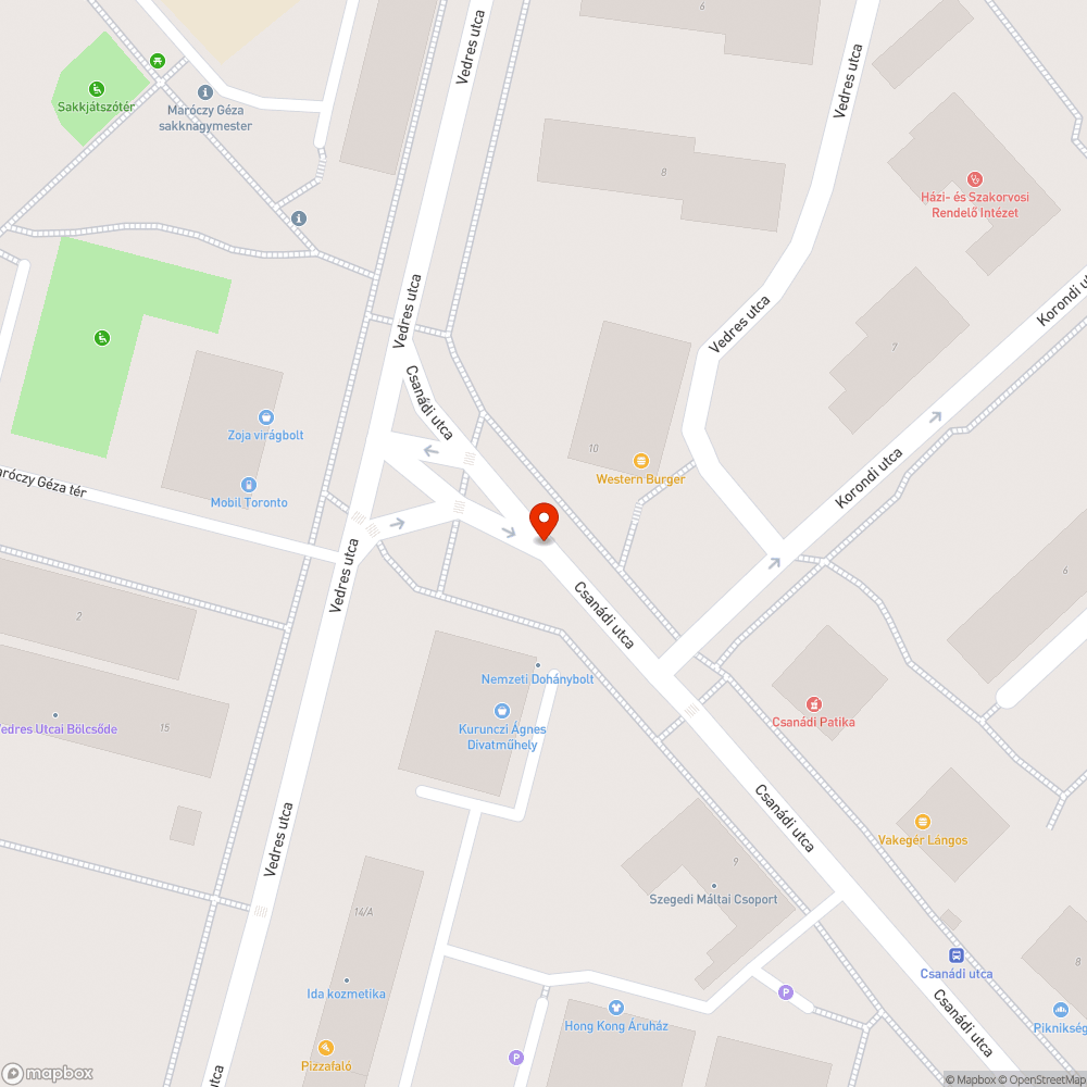 Eldugult csatorna lefolyó bejelentés helye