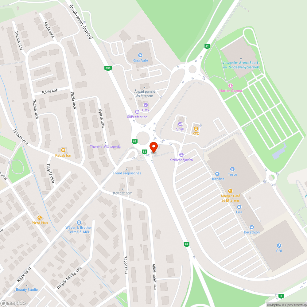 A bokor a járda felét elfoglalja bejelentés helye