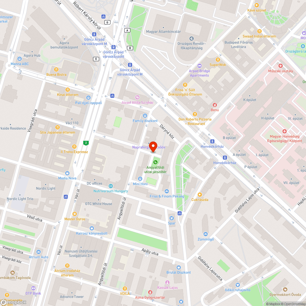 Hiányzó forgalomtól elzáró oszlop bejelentés helye