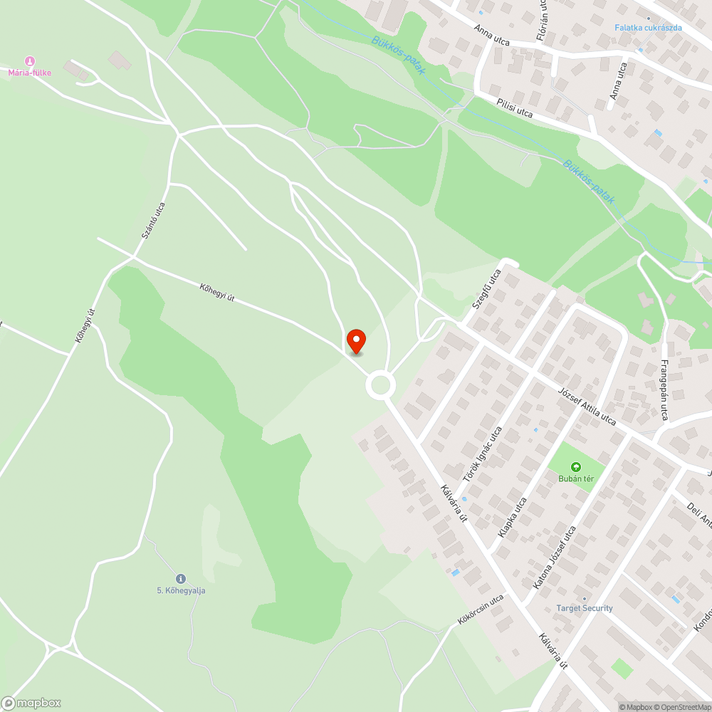 Kidöntött szemetes bejelentés helye