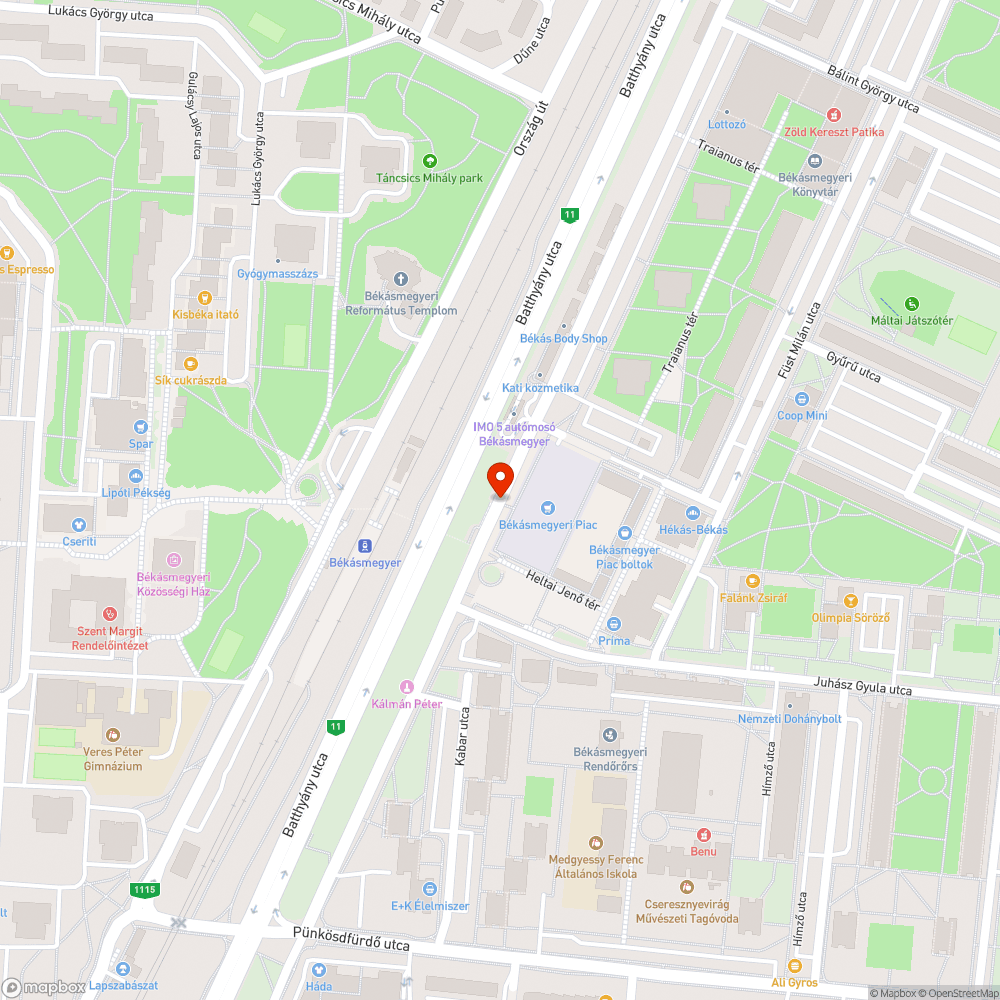 Balesetveszélyes átkelés bejelentés helye