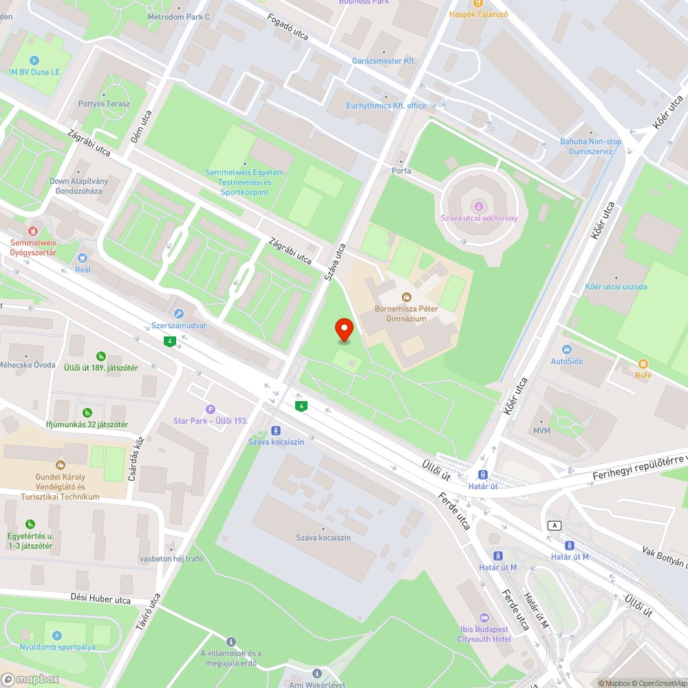 sötét a Száva park bejelentés helye