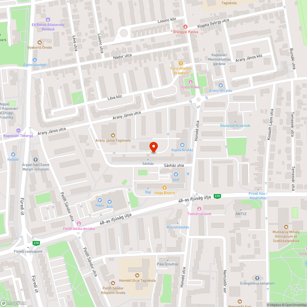 Elhagyott taxi bejelentés helye