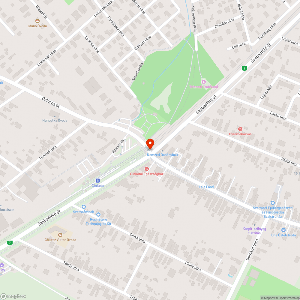 Útburkolati jelek lekoptak bejelentés helye