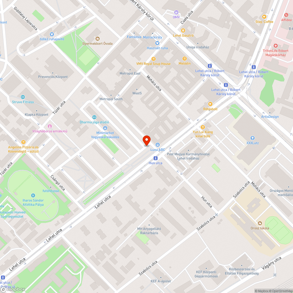 Poros villamosmegállók a 14-es villamos vonalán bejelentés helye