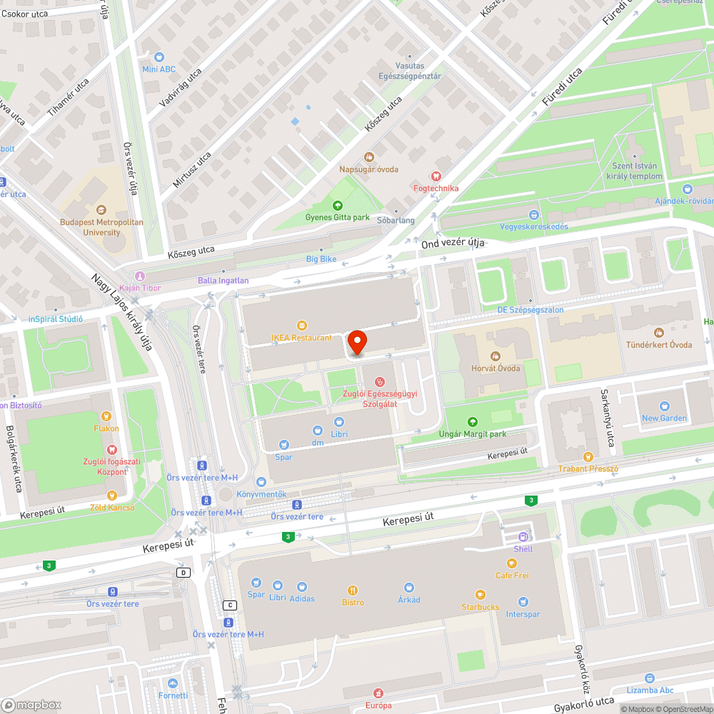 Hiányzó oszlop bejelentés helye