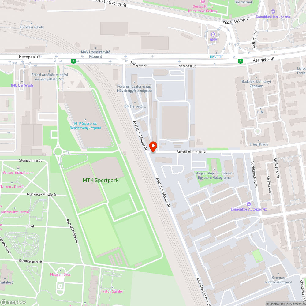 Közterületen lévő szemét,  és rom bejelentés helye