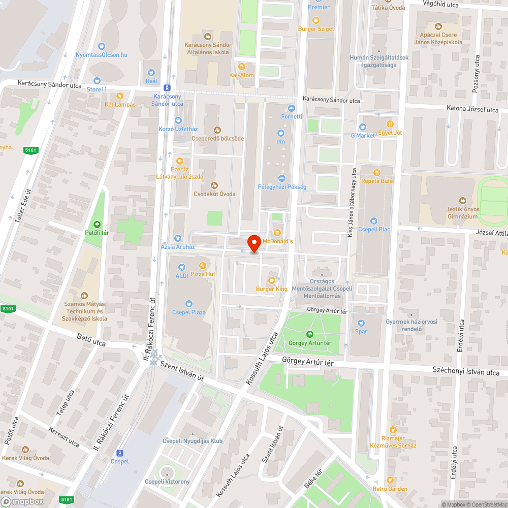 Szemetes terület bejelentés helye