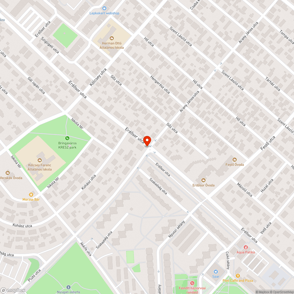 Rozsdás doboz bejelentés helye