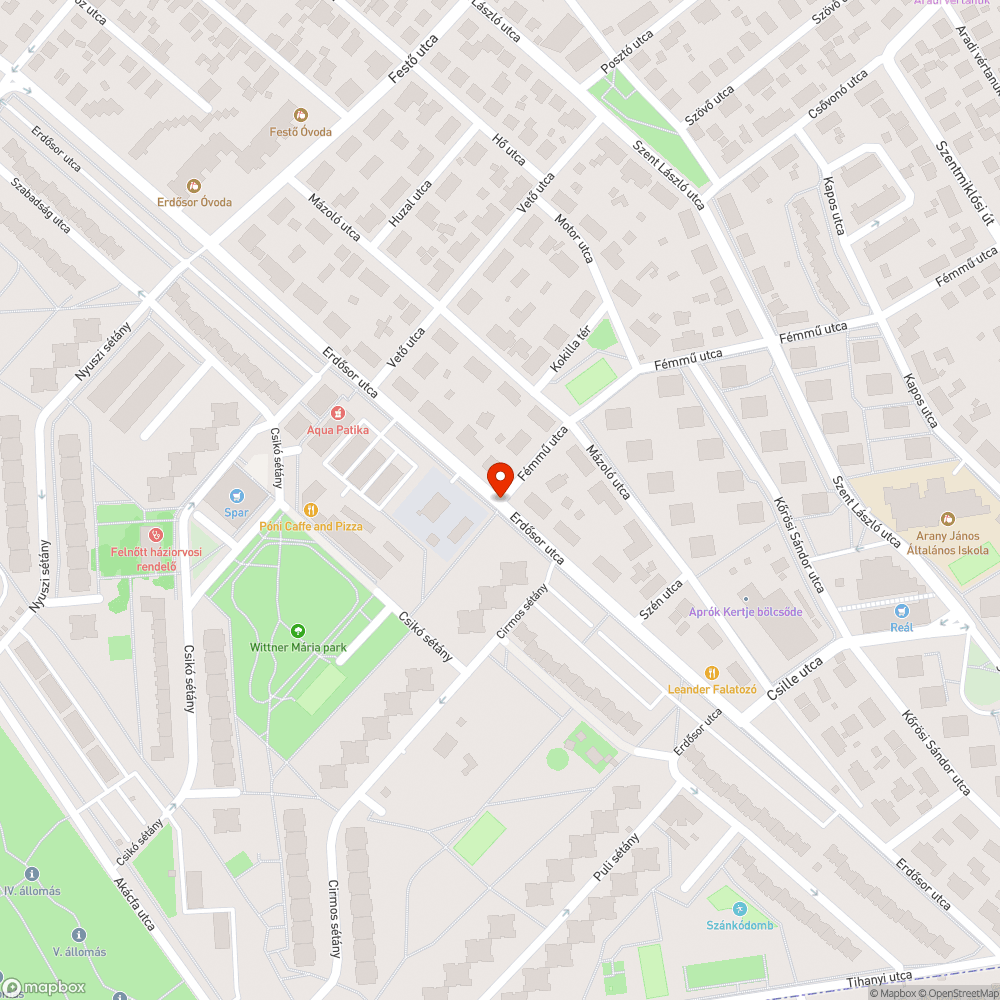 Rozsdásodó villanyoszlop bejelentés helye