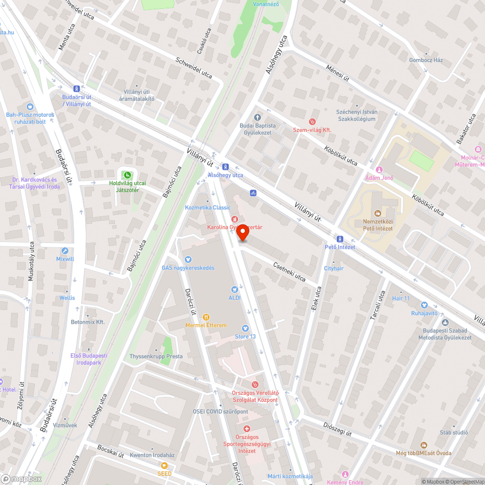 Elhagyott, sérült Fiat bejelentés helye