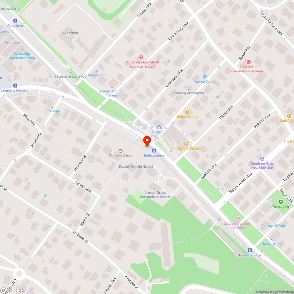 Megdőlt oszlop bejelentés helye