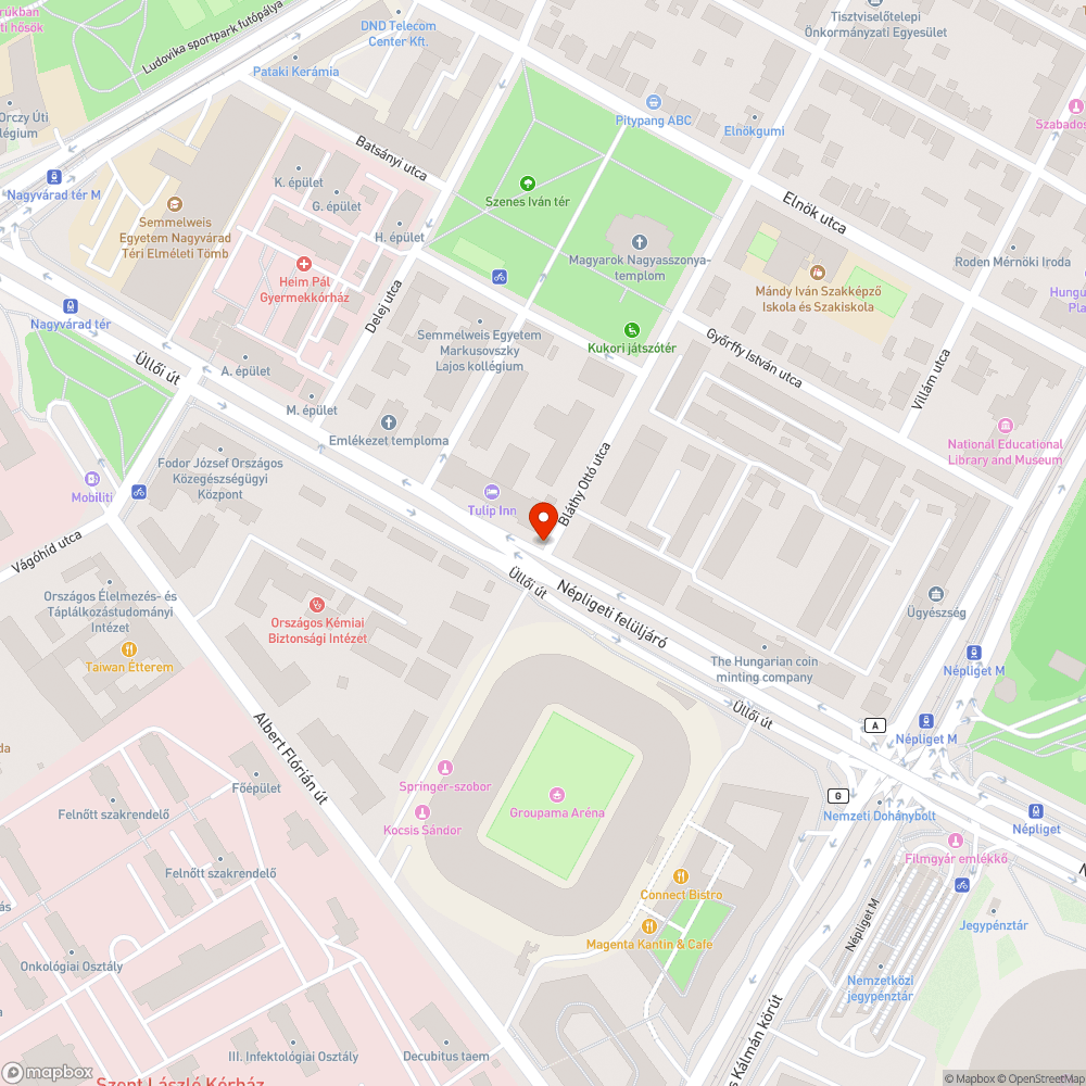 Össztört autó az utcasarkon bejelentés helye