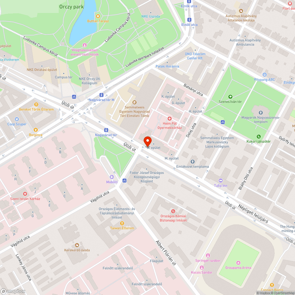 K+R parkolót a Heim Pál kórház elé! bejelentés helye