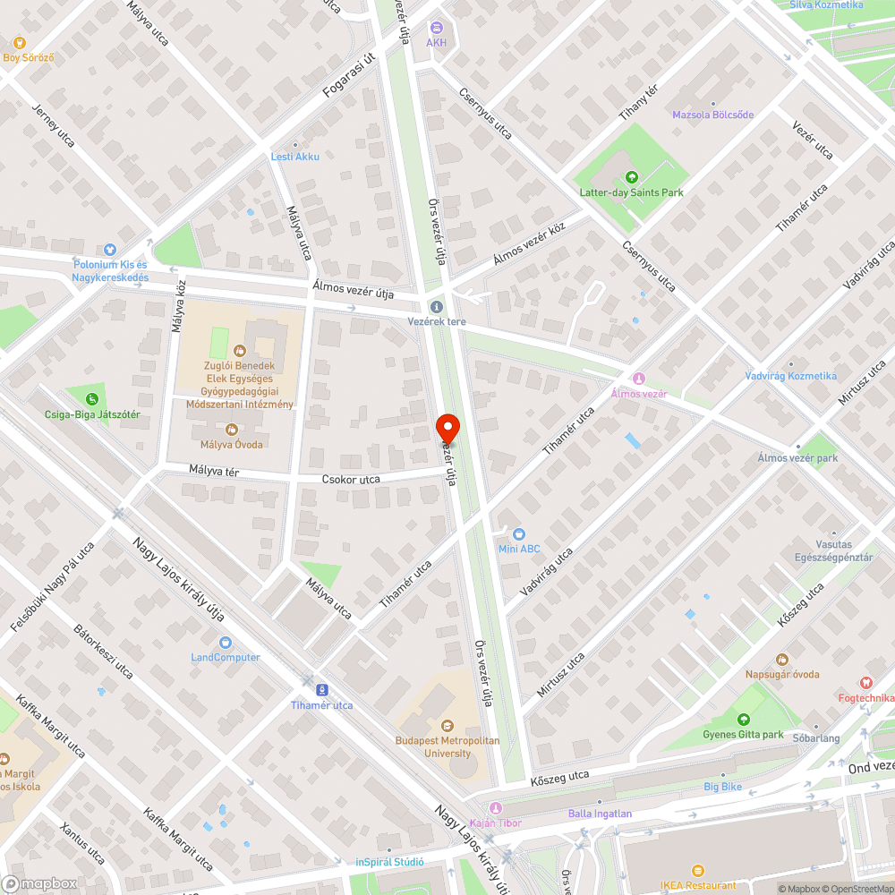 Sarkon parkolás bejelentés helye