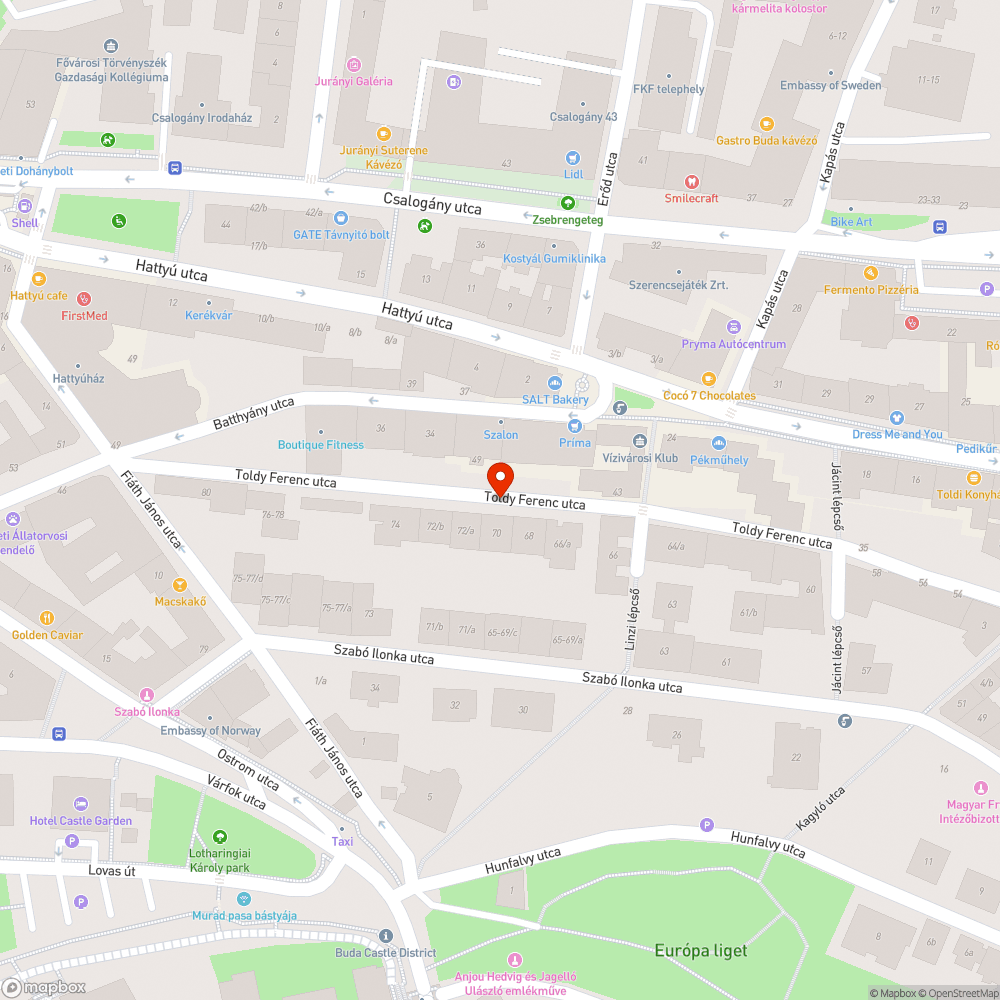 Balesetveszélyes úttest bejelentés helye