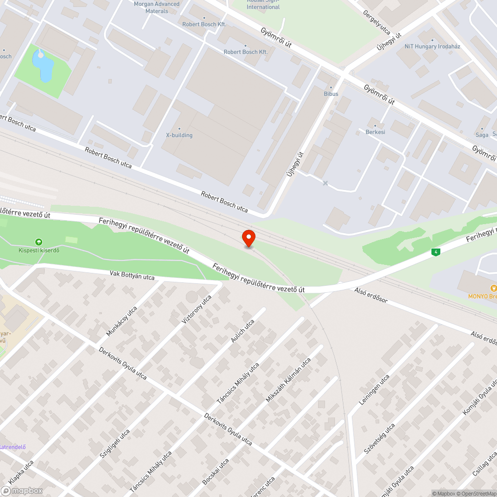 Buliautó a felüljáró alatt bejelentés helye