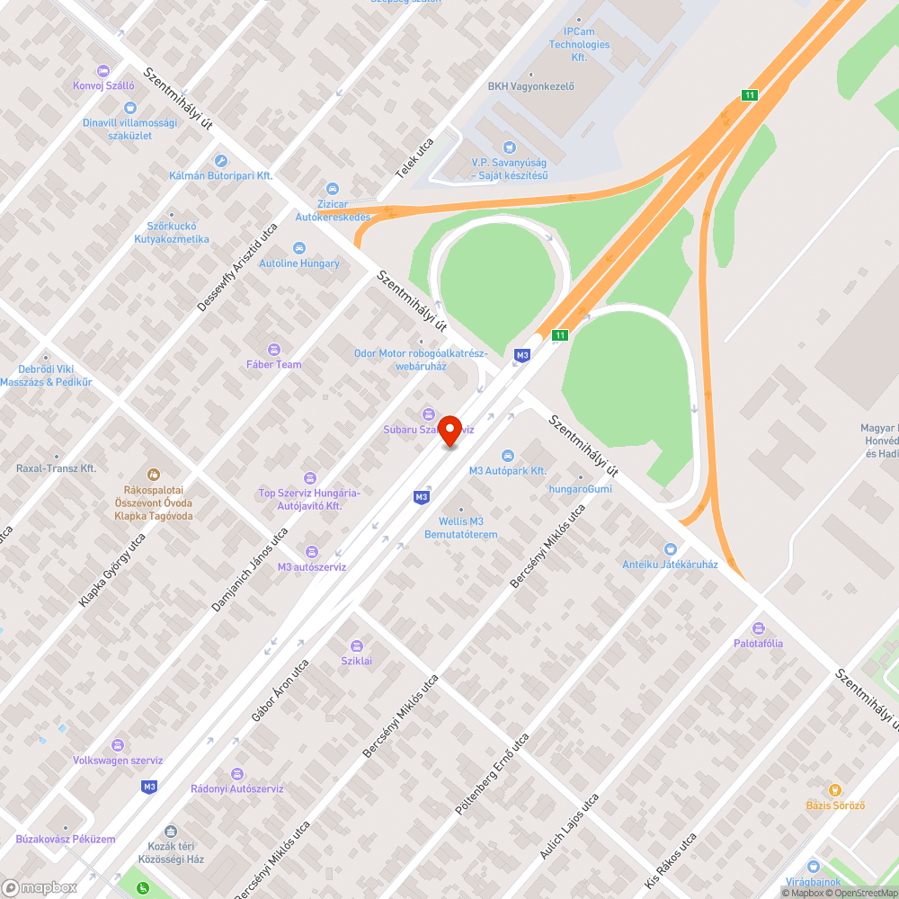 Zöldterületeten parkolás bejelentés helye