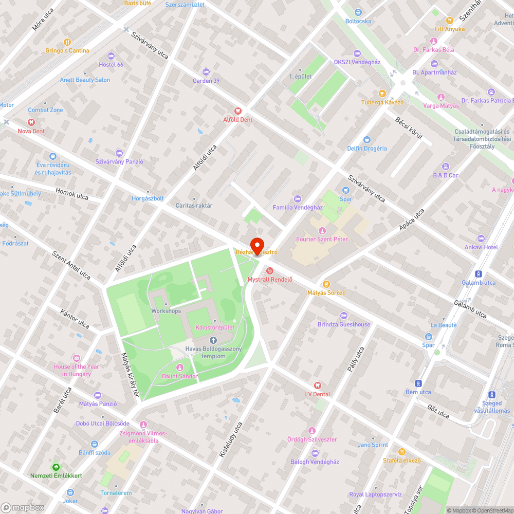 Elhagyott autó bejelentés helye