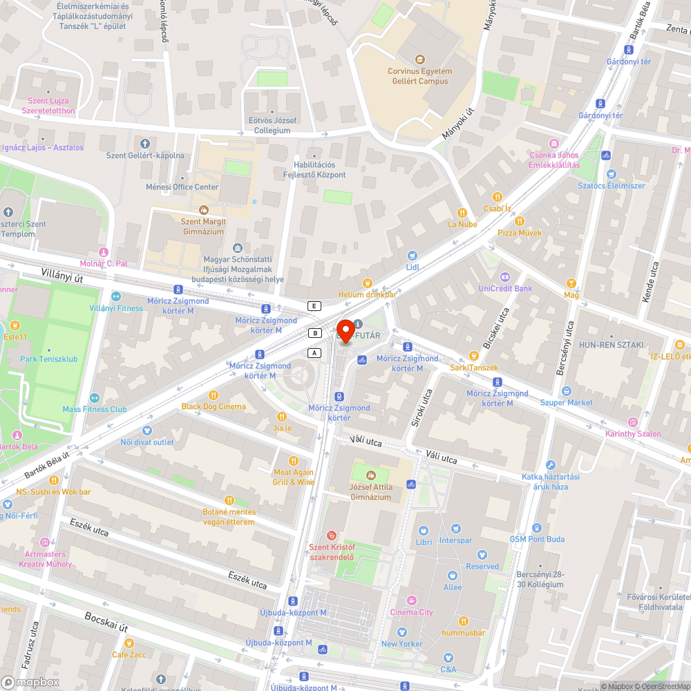 Kiégett, villogó lámpák bejelentés helye